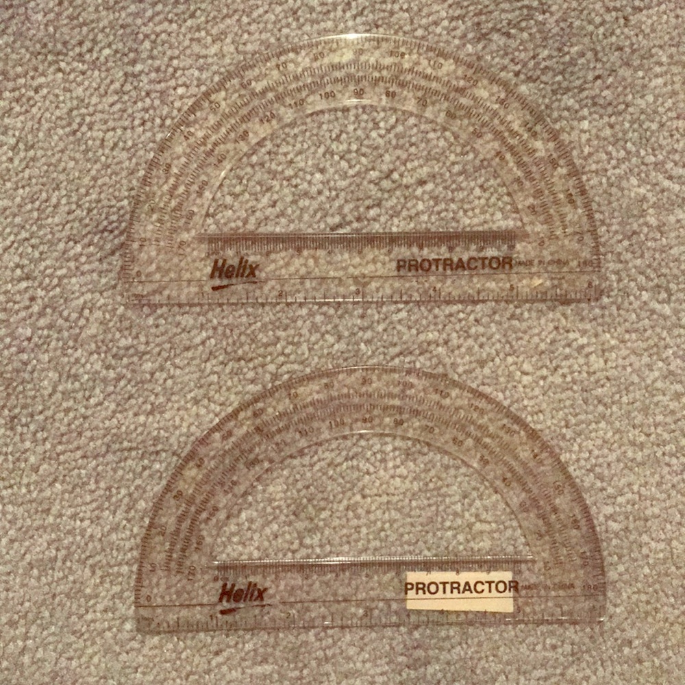 2 HELIX PROTRACTORS